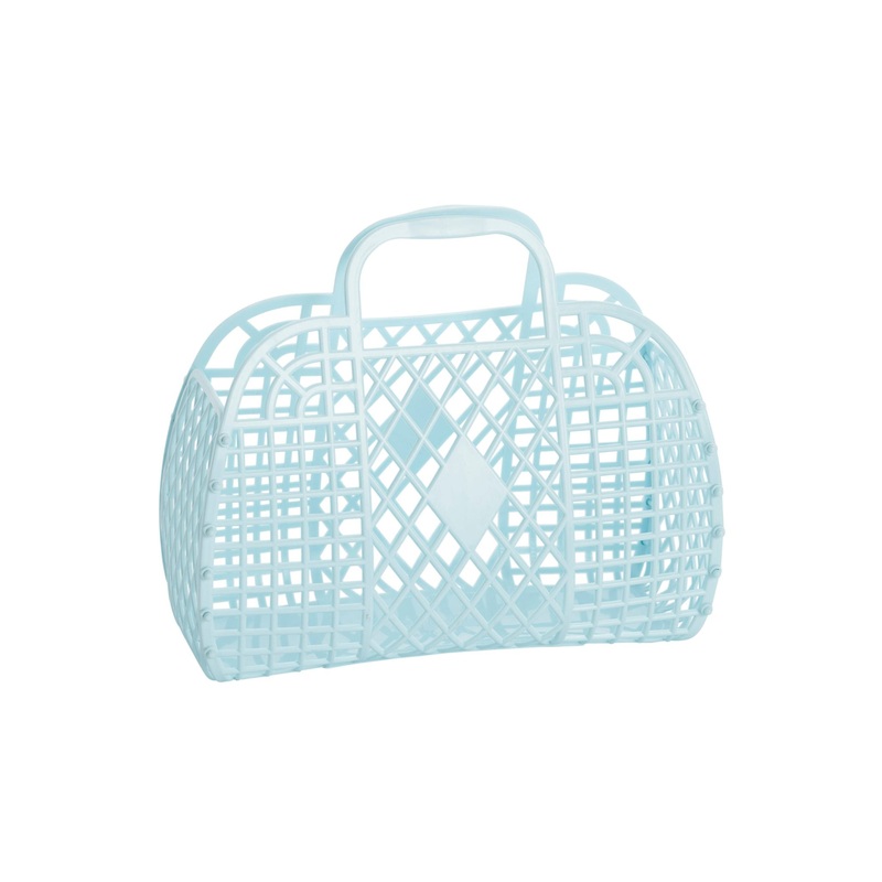 Sun Jellies Retro Basket Small- Blue